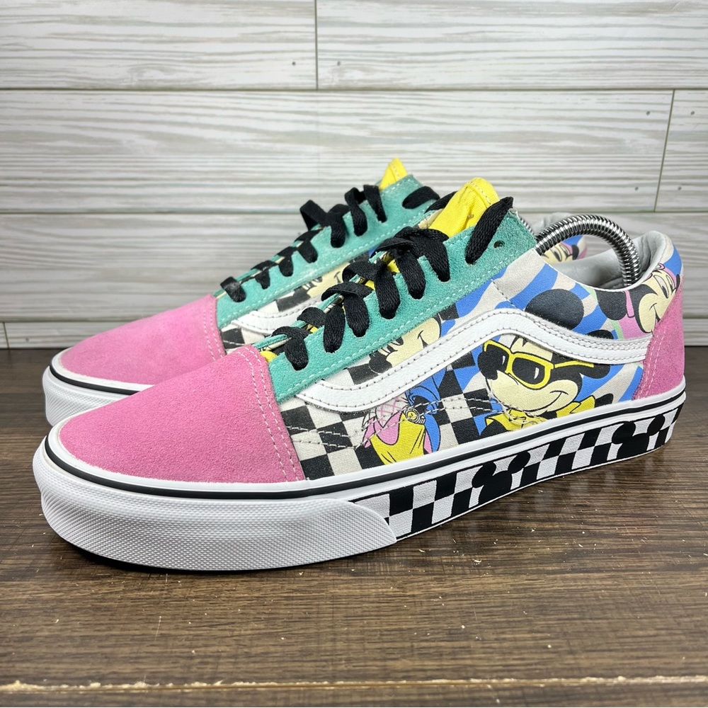 Vans Multicolor Cartoon Checkered Sneakers